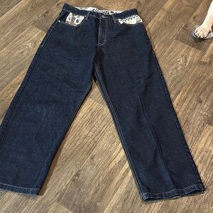 South Pole Men's Deep Indigo Relaxed Jeans